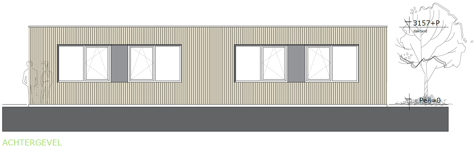 Hotelunit achtergevel